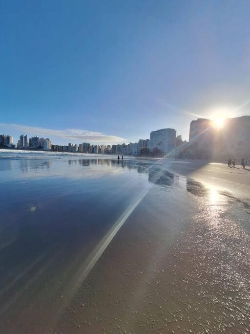 Apto Praia Do Tombo Guaruja Bagian luar foto