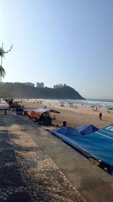 Apto Praia Do Tombo Guaruja Bagian luar foto