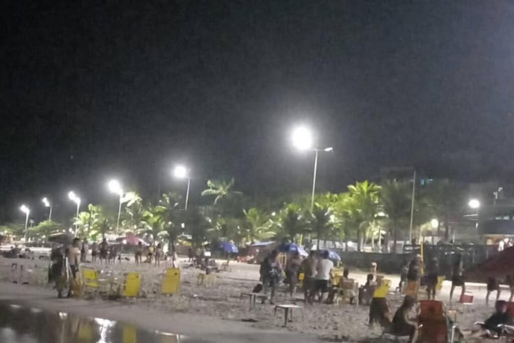 Apto Praia Do Tombo Guaruja Bagian luar foto